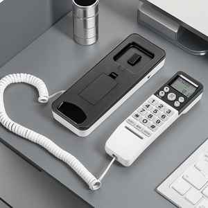 Identification de l'appelant <span class=keywords><strong>fixe</strong></span> murale Bureau Téléphone filaire 50 Mémoire d'appel et fonction de recomposition pour une utilisation professionnelle - Product Image 1