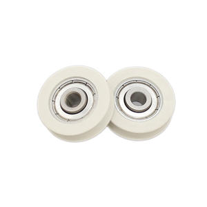 Rodillos de Nylon con Ranura en U de Acero Inoxidable 608ZZ Suministrados por el Fabricante con Rodamientos de 6.3/9.6*32*8.8mm - Product Image 3