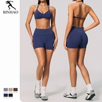 Conjunto Deportivo Sin Costuras para Mujer, Ropa de Gimnasio, 2 Piezas, Conjuntos de Fitness, Sujetador Deportivo para Mujer