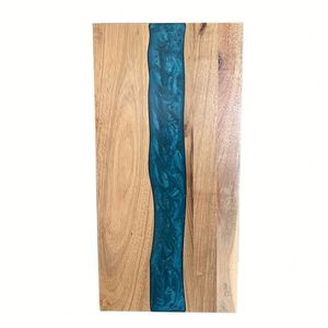Tabla de cortar de resina y madera personalizada |   Bandeja Portátil Moderna para Servir Queso y Tabla de Charcutería |   Regalo Promocional Impreso en Serigrafía - Product Image 3