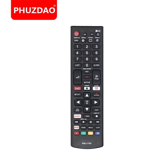 Hot Sale Russia TV Remote Control Replacement for Universal IR Remote ClickPdu for LG RM-L1163 Boxed Package