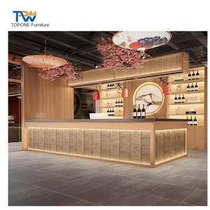 Diseño de Barra de Cocina Personalizada, Barra de <span class=keywords><strong>Bar</strong></span> con Superficie Sólida e Iluminación LED con Fregadero para Espacios Pequeños - Product Image 3