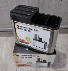 Organizador de Utensilios de Cocina de Acero Inoxidable al por Mayor, Soporte para Cubiertos, para Guardar Cucharas, Tenedores y Palillos - Product Image 5