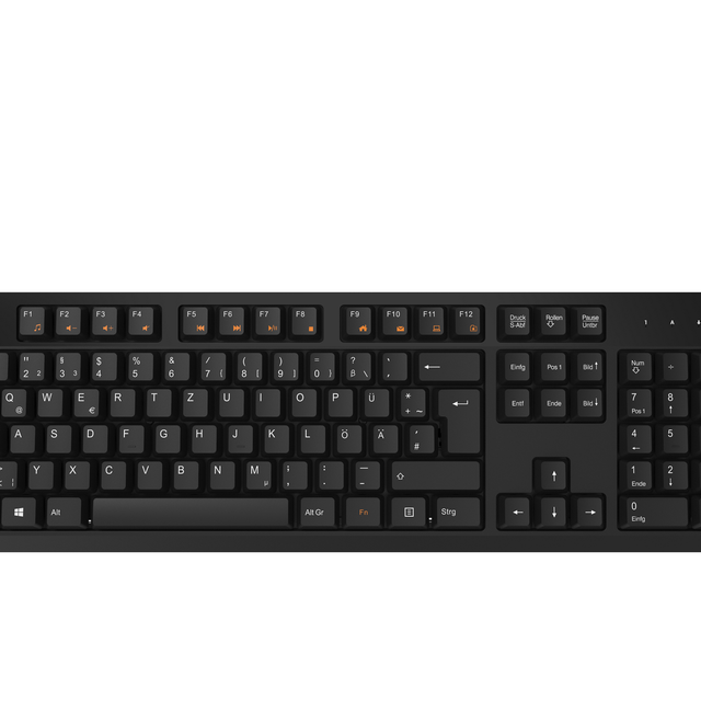 Wired Office Keyboard KB251 Without Light Full-size Ultra Thin Multimedia Keyboard Use for Home Office