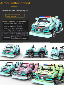 Manèges pour enfants, voiture électrique à quatre roues motrices, grande roue, supercar, pare-chocs - Product Image 6