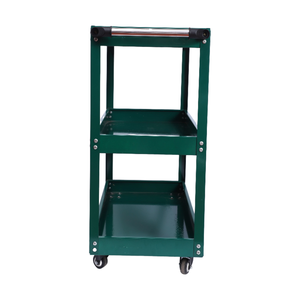 Chariot à outils pliable robuste à <span class=keywords><strong>3</strong></span> niveaux, en acier laminé à froid épaissi de 0,9 mm, capacité de 300 kg pour l'atelier de maintenance - Product Image 3