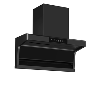 Estrattore d'Aria Elettrico a Parete a Forma di L in Acciaio Inox Nero, Grande Potenza di Aspirazione, Classe Energetica 18-20m/<span class=keywords><strong>min</strong></span>, per Casa - Product Image 1