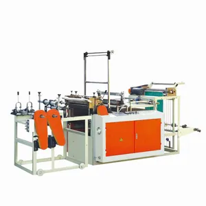 Factory price automatic biodegradable PLA plastic garbage handle vest bag making machine for T-shirt shopping bag