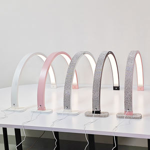 Alta Calidad 30 pulgadas portátil Led media luna luz UV uñas lámpara de escritorio lámpara de mesa con Clip de teléfono para uñas maquillaje de belleza - Product Image 2