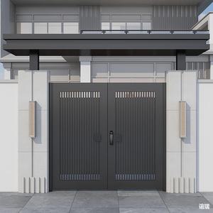 Puerta Corredera Plegable Eléctrica <span class=keywords><strong>de</strong></span> Acero Inoxidable y Aleación <span class=keywords><strong>de</strong></span> Aluminio con Puerta Doble para Patio y Valla - Product Image 2
