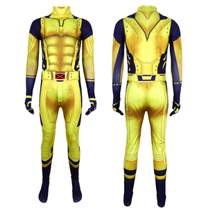 Disfraz <span class=keywords><strong>de</strong></span> Superhéroe para Halloween Ropa <span class=keywords><strong>de</strong></span> Cosplay para Adultos Traje <span class=keywords><strong>de</strong></span> Película y Televisión <span class=keywords><strong>de</strong></span> Tela <span class=keywords><strong>de</strong></span> Seda <span class=keywords><strong>de</strong></span> Leche Disfraz <span class=keywords><strong>de</strong></span> <span class=keywords><strong>Wolverine</strong></span> - Product Image 1