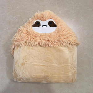 Manta de punto con capucha de animales de dibujos animados, bordada con panda, perezoso, pingüino, <span class=keywords><strong>yak</strong></span>, 100% poliéster, antiestática y cómoda. - Product Image 6