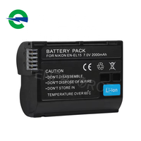 Batterie Li-ion 2000mAh 7V ENEL15 EL15 remplacement de caméra EN-EL15 pour appareils photo reflex numériques Nikon Z5 Z6 Z7 Z8