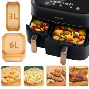 Papel para freidora de aire Philips NA350 de 3L y 6L, papel de silicona desechable para hornear, para uso en panadería y cocina. - Product Image 4