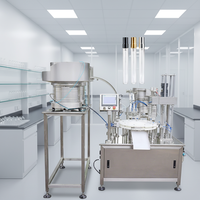 Machine de remplissage automatique de flacons compte-gouttes pour huile de CBD, huile essentielle, sérum cosmétique, ligne de production de boissons, contrôle PLC, verre