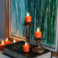 Velas LED Recargables por USB con Llama Realista Parpadeante, sin Fuego, con Control Remoto para Decoración del Hogar y Festividades, Juego de 6
