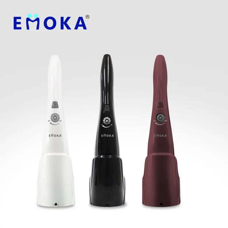 Emoka vibrador massageador portátil, vibrador de massagem patente sem fio, com percussão, portátil, para corpo