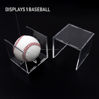 Vitrine de baseball personnalisée Protection UV pour boîtes de rangement empilables en plastique cube