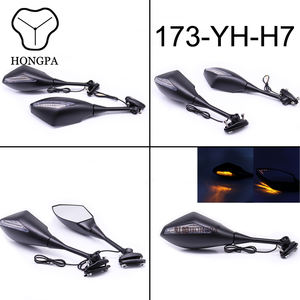 กระจกมองข้างมองหลังพร้อมสัญญาณไฟเลี้ยว LED สำหรับรถจักรยานยนต์ <span class=keywords><strong>Honda</strong></span> <span class=keywords><strong>CBR</strong></span> <span class=keywords><strong>600</strong></span> 900 1000 <span class=keywords><strong>RR</strong></span> CBR300R CBR500R CBR250R - Product Image 5