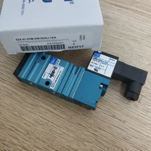 La Serie 52 es una válvula de 3 vías con bobina balanceada operada por un pequeño motor de accionamiento directo 52A-31-D0b-Dm-Ddaj-1ka - Product Image 1