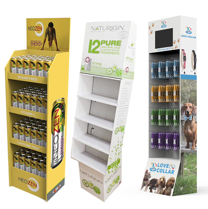 Apache Customized Cardboard Display Rack Hot Selling for Supermarket Use — view 1