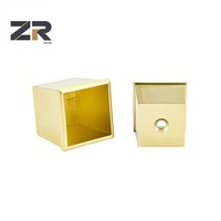 ZERUN Style moderne laiton or meubles jambe couvre Table canapé insérer conseils viroles couverture tampons métal sol protecteurs casquettes