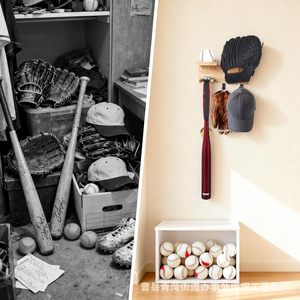 Wooden <b>Wall</b> <b>Mounted</b> <b>Shelf</b> Rectangle Storage Tray With Ball Support For Home Bedroom Use Metal Construction - Product Image 2