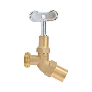 Robinet de jardin en laiton LF avec <span class=keywords><strong>clé</strong></span>, robinet d'arrêt <span class=keywords><strong>pour</strong></span> tuyaux d'arrosage extérieurs - Product Image 1