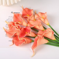 Bouquet de fleurs de lys artificielles à tige unique Real Touch Calla pour la décoration de la maison de mariage