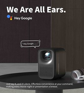 EU trong kho wupro G1 mini projecteur 320 ISO lumens 1080P Full HD portail proyector <span class=keywords><strong>2</strong></span> + 16GB HDR10 <span class=keywords><strong>Google</strong></span> TV thông minh chiếu - Product Image 2