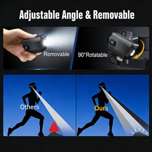 مصباح رأس قابل لإعادة الشحن عبر USB للجري الليلي، مقاوم للعوامل الجوية، مع مستشعر حركة - Product Image 5