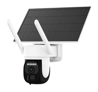 Caméra de sécurité solaire OiKay 5W 4G avec batterie rechargeable, extérieure, 2K 3MP, audio bidirectionnel, enregistrement en boucle sur le cloud 24h/24