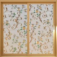 Statisch haftende PVC-Fensterfolie, 2 mm dick, Wärmeisolierung, Sichtschutz, umweltfreundlich, lichtdurchlässig, für Küchendekoration