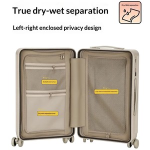 Trolley Multifunzionale Personalizzato con Separazione Asciutto/Bagnato, Doppio Strato con Cerniera, Porta USB per Ricarica, Porta Telefono e Portabicchiere - Product Image 5