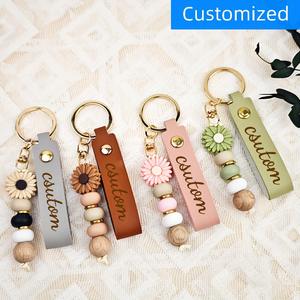 Colgante de mosquetón personalizado para llavero, collar de cuentas de aleación, colgante para bolso, pulsera, llavero para bolso - Product Image 1