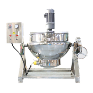 300 Lít Thép Không Gỉ Hai Lớp Nấu Ăn Nồi Điện Gas Hơi Nước Sưởi Ấm Vỏ Bọc Ấm Đun Nước Với Khuấy - Product Image 2