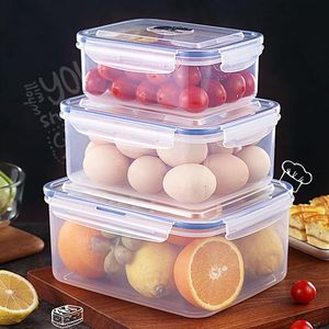 ثلاجة كبيرة متعددة الوظائف ممتازة حاويات تخزين الطعام الطازج مجموعة-مانعة للتسرب - Product Image 5
