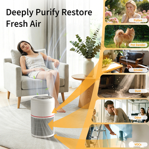 <span class=keywords><strong>Purificateur</strong></span> <span class=keywords><strong>d</strong></span>'<span class=keywords><strong>air</strong></span> domestique intelligent pour grandes pièces, idéal pour fumeurs et animaux domestiques, avec filtre HEPA, élimine 99,78 % des impuretés - Product Image 4