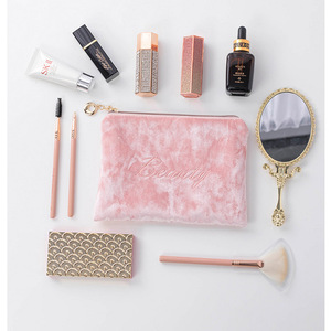 <b>Small</b> portable makeup bag for lipsticks and <b>cushion</b> compacts, a popular travel cosmetics organizer. - Product Image 5