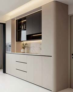 ตู้ข้างไม้แบบมินิมอลสั่งทำพิเศษ ดีไซน์สไตล์ฟาร์มเฮาส์ สำหรับเฟอร์นิเจอร์ห้องรับประทานอาหารในอพาร์ตเมนต์และวิลล่า - Product Image 6