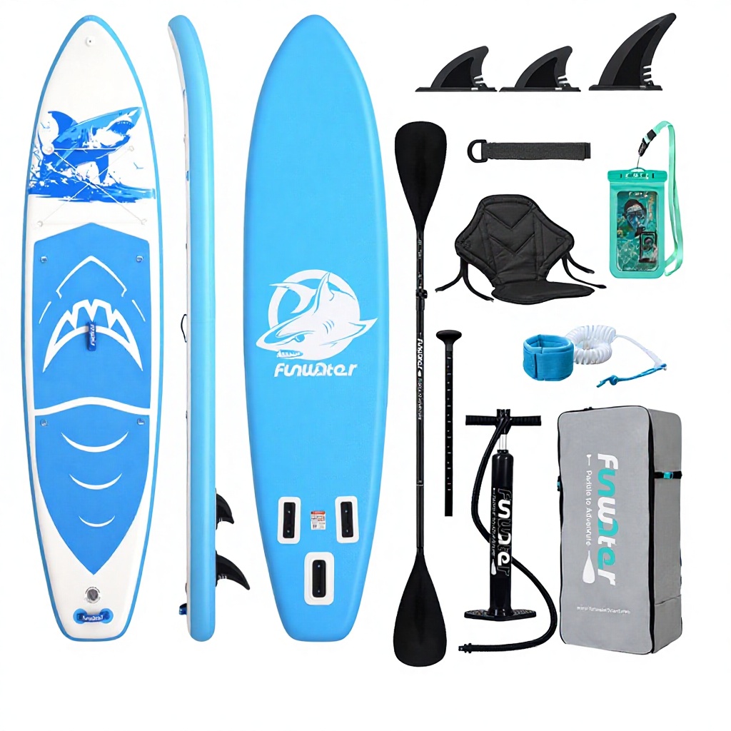 SUPFW49B--350cm light blue shark