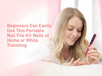 Ponceuse à ongles professionnelle portable en métal, haute vitesse 0-35000 tr/min, rechargeable par USB, pour usage domestique et en salon, logo personnalisé