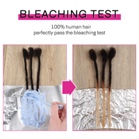 Fornitori Affidabili di Dreadlocks Naturali 100% Fatti a Mano, Estensioni di Capelli Umani per Crochet