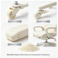 Granulés de Nylon 6 Modifié, Polyamide 6 de Qualité pour le Moulage par Injection, pour Composants de Meubles, Roues Pivotantes et Produits Consommables