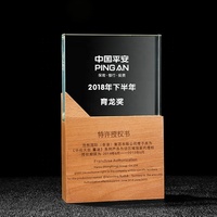 Plaque en verre reine, artisanat en cristal personnalisé, Design Unique, Sublimation, Base en bois, récompense d'affaires en cristal