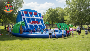 Parque Acuático Inflable <span class=keywords><strong>Comercial</strong></span> Grande, Centro de Actividades Múltiples con Temática Oceánica de PVC Resistente para Alquiler - Product Image 2