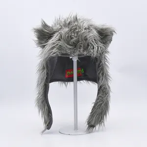 Thickened Woolen Reversible Russia Funny Winter Hat Ear Cute Wind Proof Warm Cap