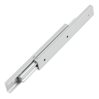 Boîte de rangement à glissière en aluminium de 20mm de largeur miniature de haute précision avec support latéral de petits tiroirs pour l'entrée du hall du bureau à domicile