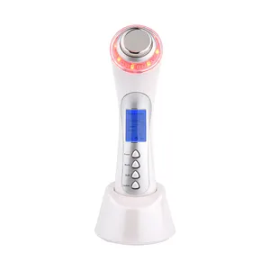 Facial Massager Skin Care Instrument Ultrasonic Facial Machine With Led Light Therapy And Galvanic Face Beauty Device