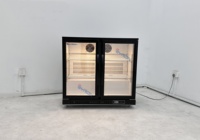 Mini réfrigérateur-congélateur à porte en verre, écologique, silencieux, pour hôtel, chambre à coucher, fournitures, refroidisseur portable, mini réfrigérateur 220L